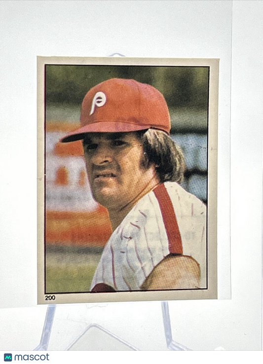 1981 Topps Stickers Pete Rose Baseball Card #200 NM-Mint FREE SHIPPING