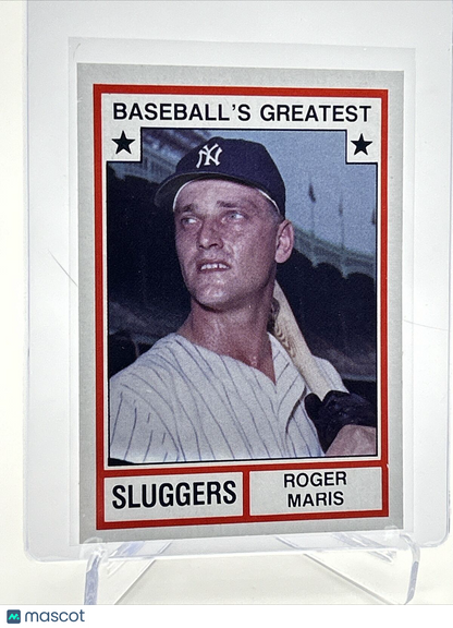 1982 TCMA Greatest Sluggers Roger Maris Baseball Card #2 Mint FREE SHIPPING