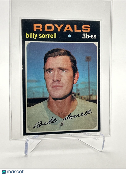 1971 Topps Billy Sorrell Baseball Card #17 VG-EX Quality FREE SHIPPING