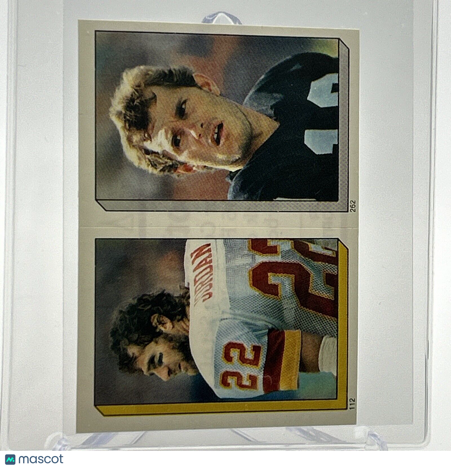 1986 Topps Curtis Jordan/Chris Bahr Sticker Card #112/262 NM-MT FREE SHIPPING