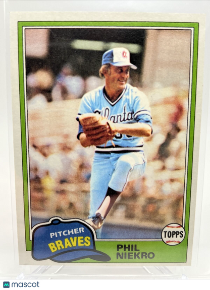 1981 Topps Phil Niekro Baseball Card #387 NM-Mint FREE SHIPPING