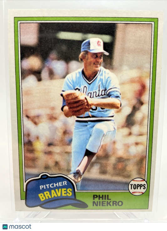1981 Topps Phil Niekro Baseball Card #387 NM-Mint FREE SHIPPING