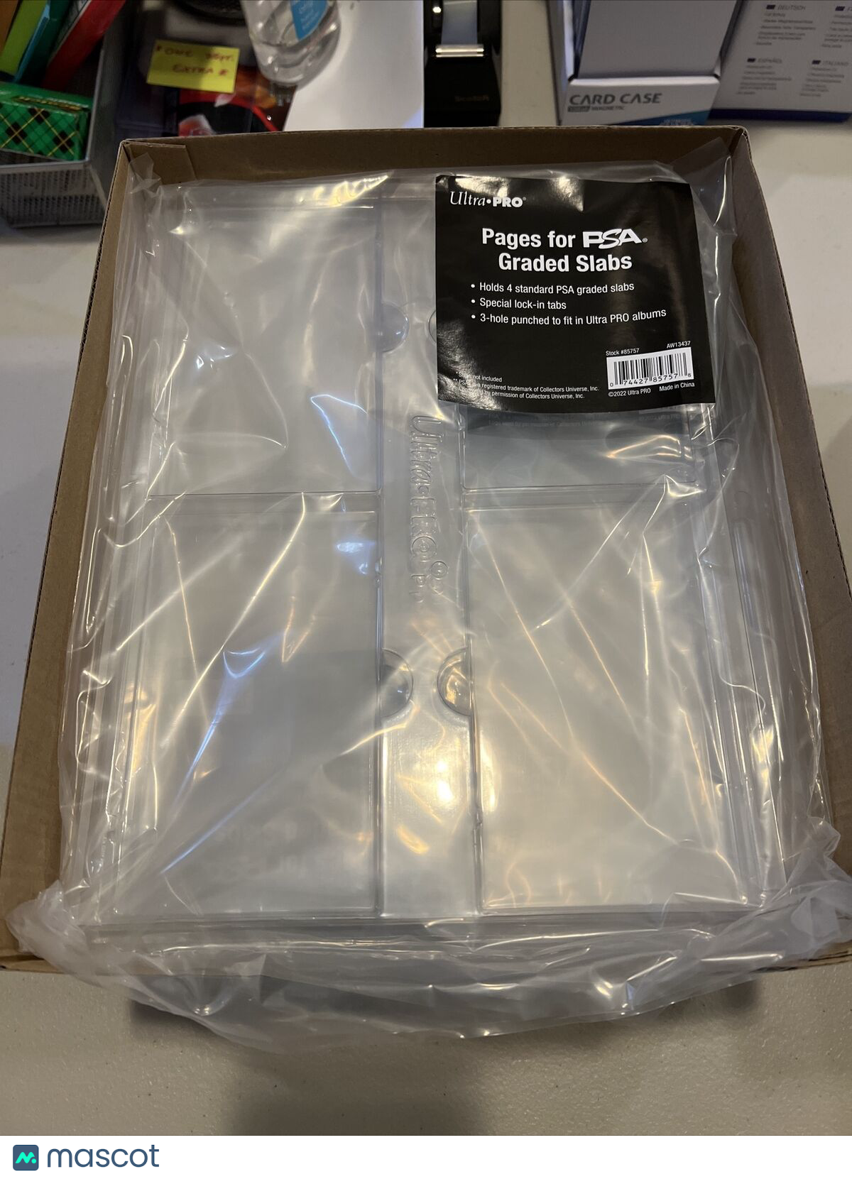 Ultra Pro Pages for PSA Graded Slabs 4 PSA Graded Cards per Page- 10 Pages Total
