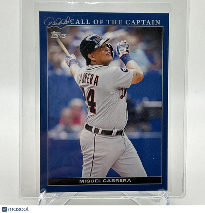2022 Topps x Derek Jeter Miguel Cabrera 21/25 Baseball Card #12 FREE SHIPPING