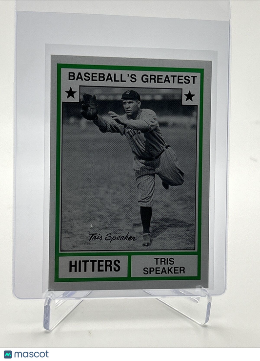 1982 TCMA Greatest Hitters Tris Speaker Baseball Card #18 Mint FREE SHIPPING