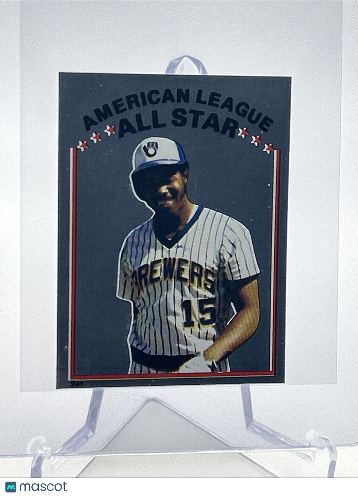 1981 Topps Stickers Cecil Cooper FOIL Baseball Card #241 NM-Mint FREE SHIPPING