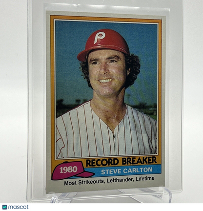 1981 Topps Steve Carlton Baseball Card #202 NM-Mint FREE SHIPPING