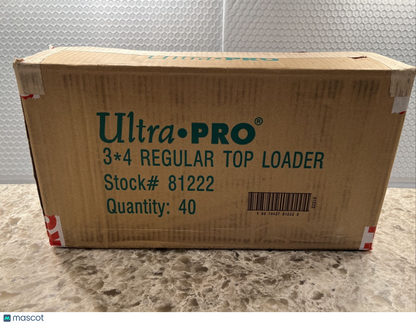 Ultra Pro 3X4 Regular Card Toploaders 35pt 40 Packs of 25 per pack, 1000 total