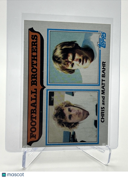 1982 Topps Chris Bahr/Matt Bahr Football Card #263 NM-MT FREE SHIPPING