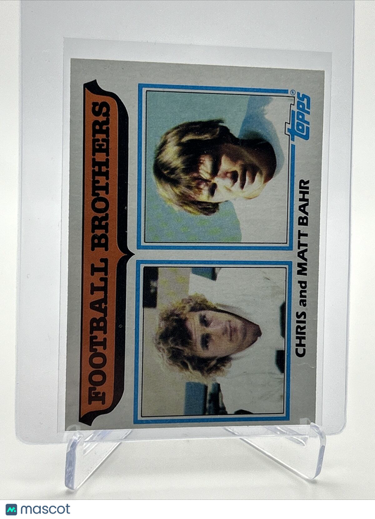 1982 Topps Chris Bahr/Matt Bahr Football Card #263 NM-MT FREE SHIPPING