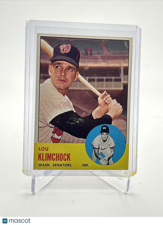 1963 Topps Lou Klimchock Baseball Card #542 EX Quality FREE SHIPPING