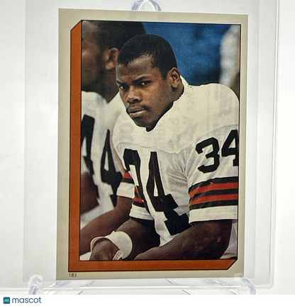 1986 Topps Kevin Mack Football Sticker Card #183 NM-MT FREE SHIPPING
