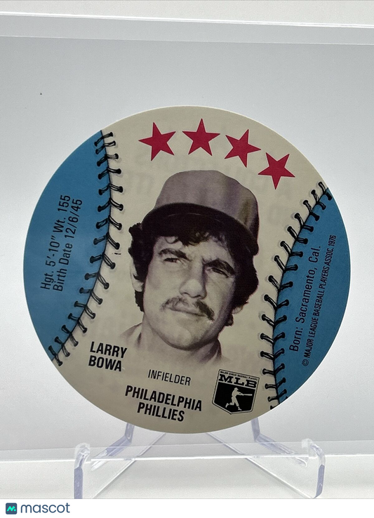 1976 Isaly's Sweet William Disc Larry Bowa Baseball Card NM-MT FREE SHIPPING