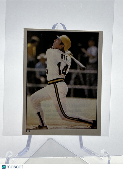 1981 Topps Stickers Ed Ott Baseball Card #214 NM-Mint FREE SHIPPING