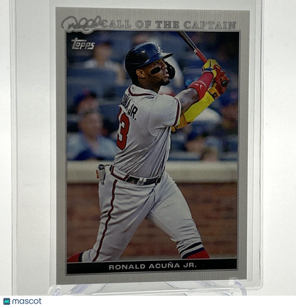 2022 Topps x Derek Jeter Ronald Acuña Jr. Baseball Card #2 Mint FREE SHIPPING