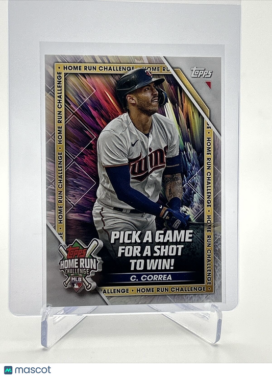 2023 Topps Home Run Challenge Unscratched Carlos Correa #HRC-26 FREE SHIPPING