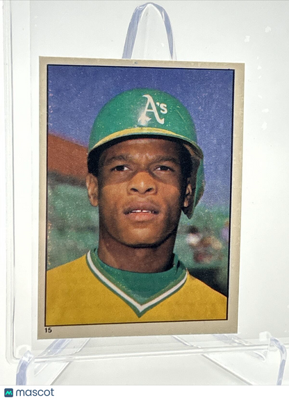 1981 Topps Stickers Rickey Henderson Baseball Card #15 NM-Mint FREE SHIPPING