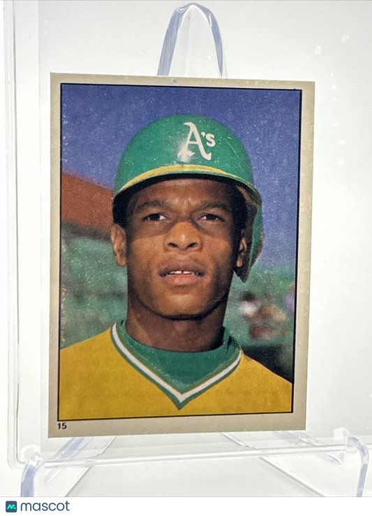1981 Topps Stickers Rickey Henderson Baseball Card #15 NM-Mint FREE SHIPPING