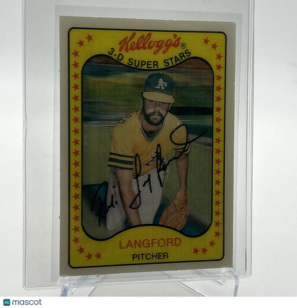 1981 Kellogg's Rick Langford Baseball Card #55 NM-Mint FREE SHIPPING