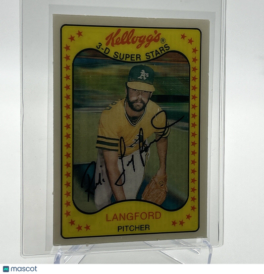 1981 Kellogg's Rick Langford Baseball Card #55 NM-Mint FREE SHIPPING