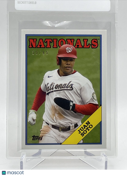 2021 Topps Transcendent Juan Soto Baseball Card #1988-JS 35/95 1988 Topps