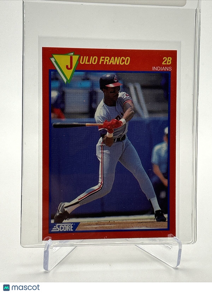 1989 Score Hottest 100 Julio Franco Baseball Card #36 Mint FREE SHIPPING