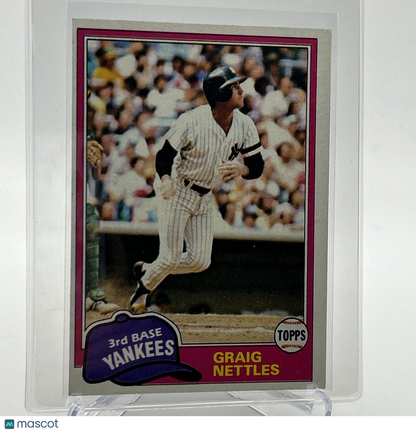 1981 Topps Graig Nettles Baseball Card #365 NM-Mint FREE SHIPPING