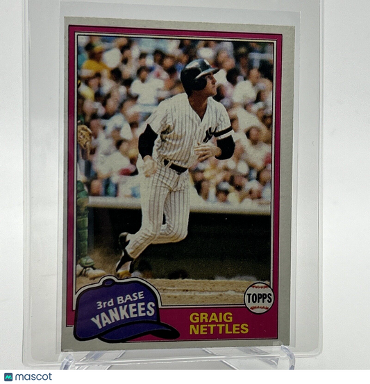 1981 Topps Graig Nettles Baseball Card #365 NM-Mint FREE SHIPPING