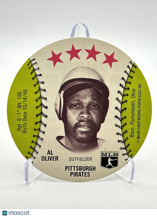 1976 Isaly's Sweet William Disc Al Oliver Baseball Card NM-MT FREE SHIPPING