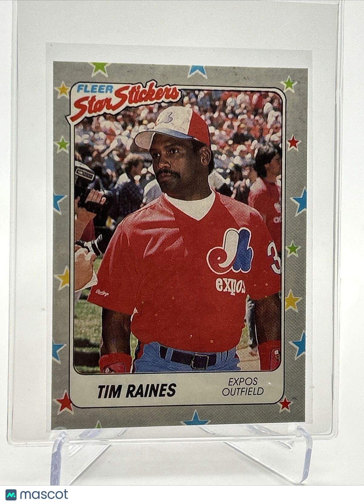 1988 Fleer Star Stickers Tim Raines Baseball Card #97 NM-MT FREE SHIPPING