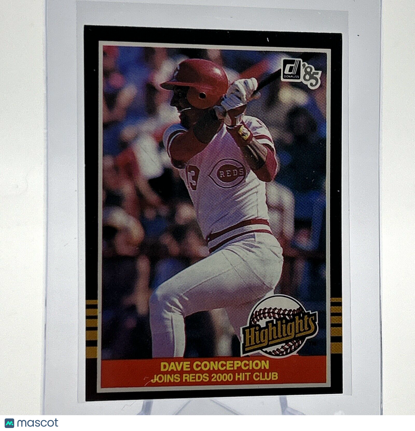 1985 Donruss Highlights Dave Concepcion Baseball Card #8 NM-MT FREE SHIPPING