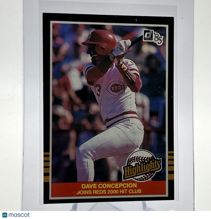 1985 Donruss Highlights Dave Concepcion Baseball Card #8 NM-MT FREE SHIPPING