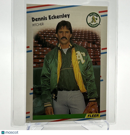 1988 Fleer GLOSSY Dennis Eckersley Baseball Card #279 Mint FREE SHIPPING
