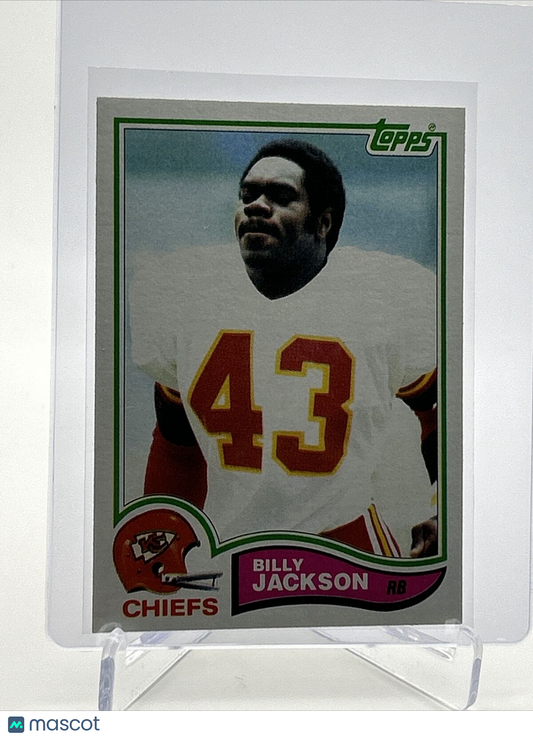 1982 Topps Billy Jackson Rookie Football Card #118 NM-MT FREE SHIPPING