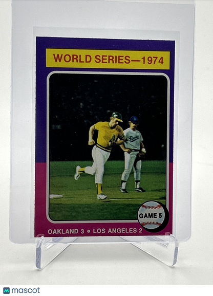 1975 Topps 1974 World Series Game 5 Baseball Card #465 NM Quality FREE SHIPPING