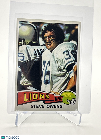 1975 Topps Steve Owens Football Card #333 NM Quality FREE SHIPPING