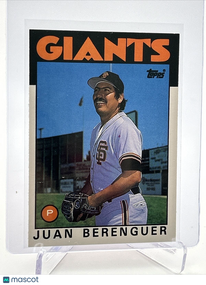 1986 Topps Traded Juan Berenguer Baseball Card #9T NM-MT FREE SHIPPING