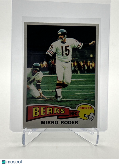 1975 Topps Mirro Roder Football Card #508 NM Quality FREE SHIPPING