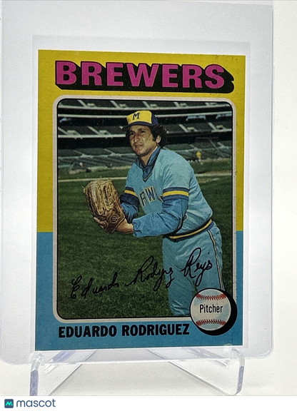 1975 Topps Eduardo Rodriguez Baseball Card #582 NM Quality FREE SHIPPING