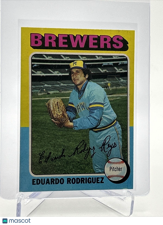 1975 Topps Eduardo Rodriguez Baseball Card #582 NM Quality FREE SHIPPING