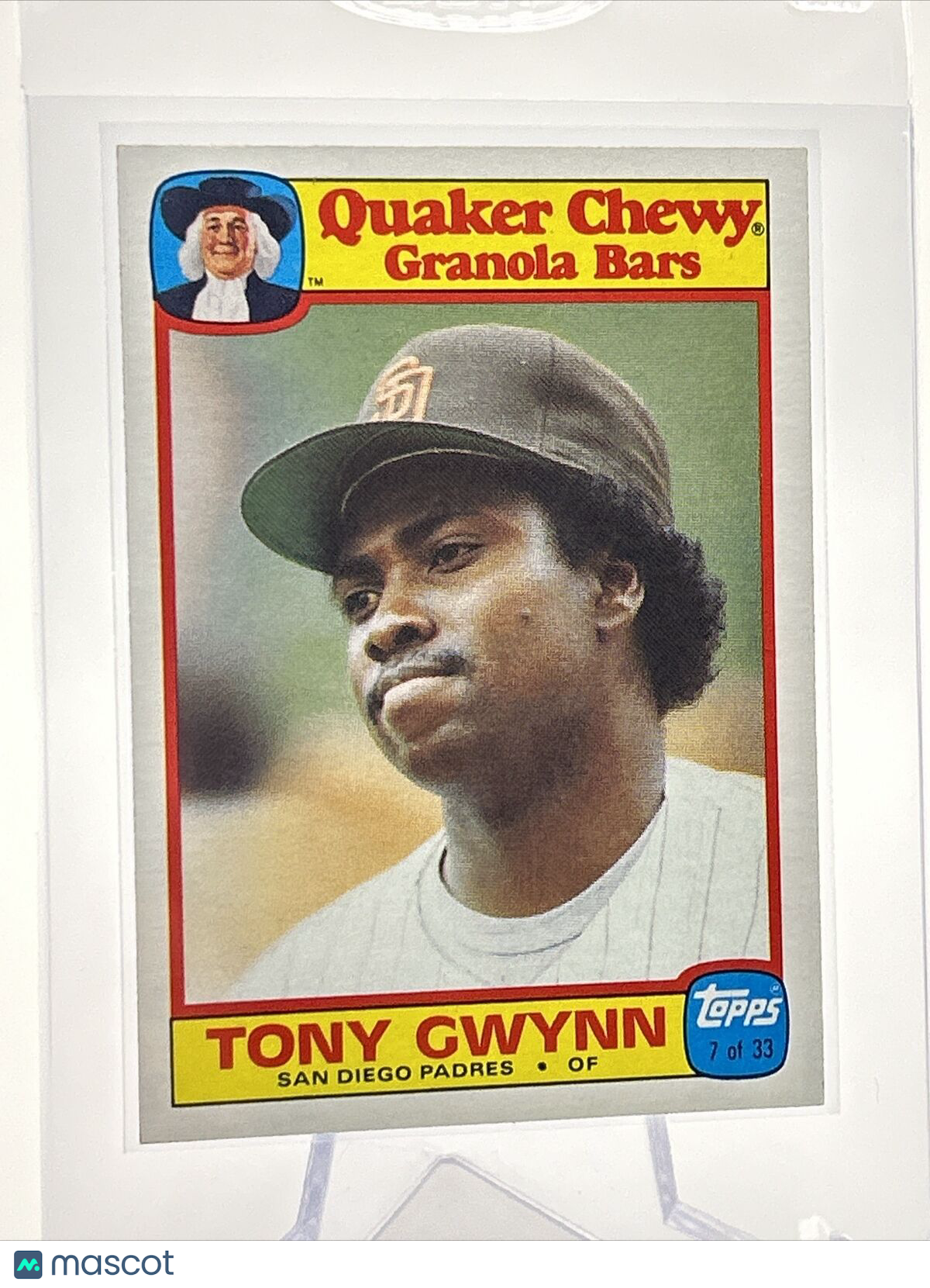 1986 Topps Quaker Tony Gwynn Baseball Card #7 NM-Mint FREE SHIPPING