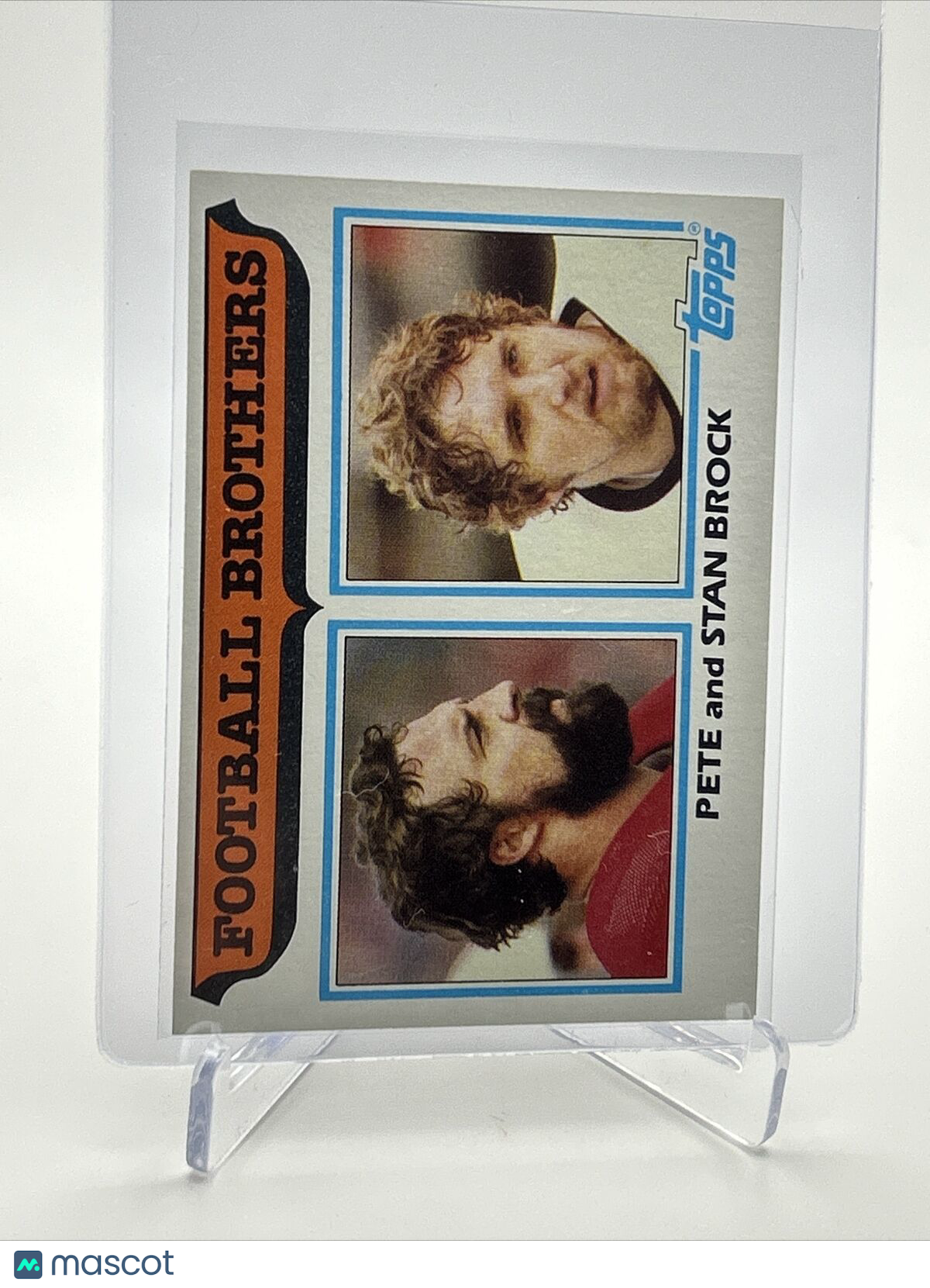 1982 Topps Pete Brock/Stan Brock Football Card #265 NM-MT FREE SHIPPING