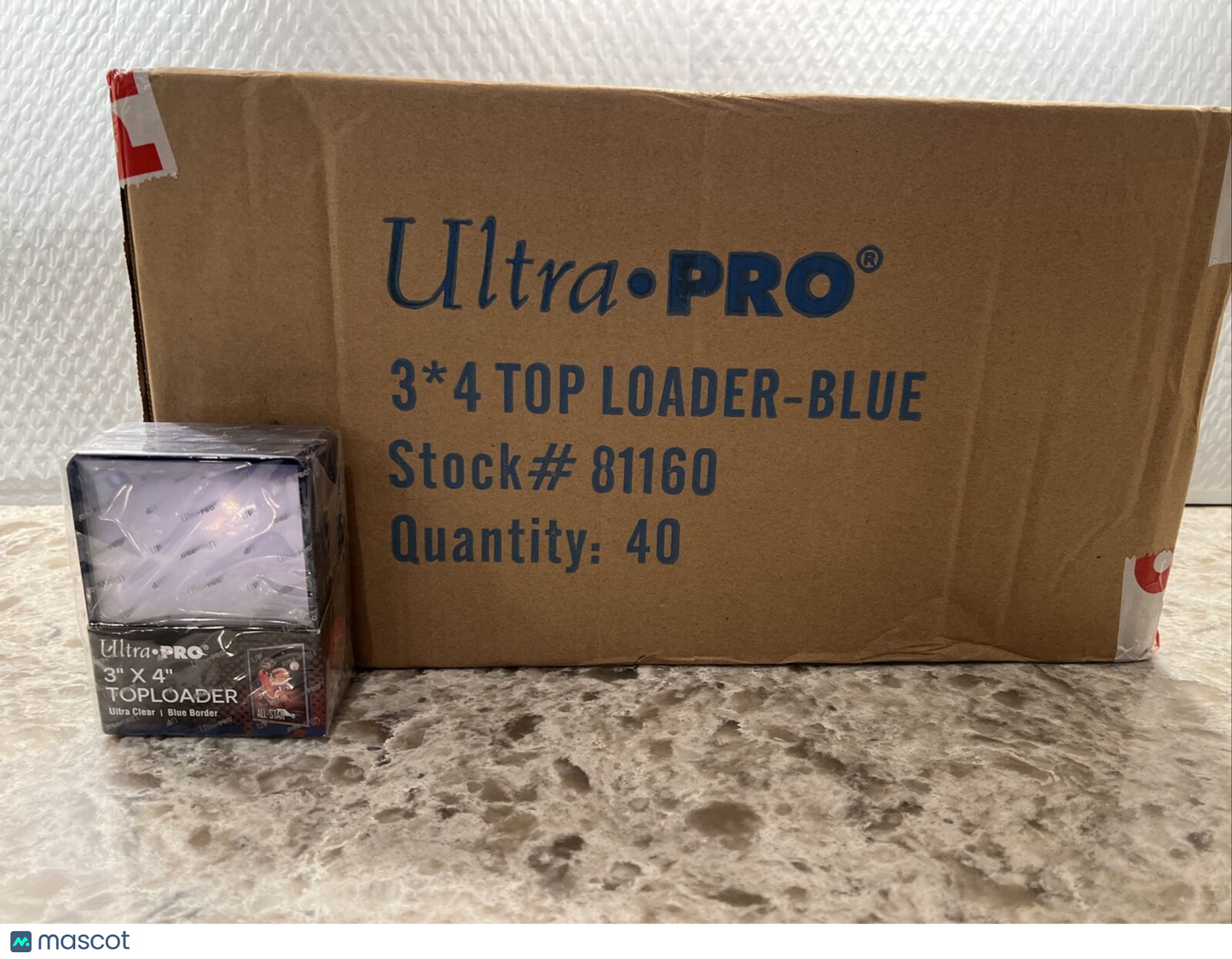 Ultra Pro 3X4 BLUE BORDER Toploaders 35pt 40 Packs of 25 toploaders, 1000 total