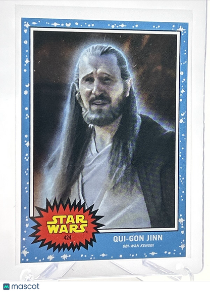 2023 Topps Star Wars Living Set Qui-Gon Jinn Card #424 Mint FREE SHIPPING