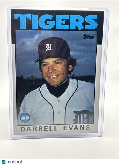 1986 Topps Super Darrell Evans Baseball Card #21 NM-Mint FREE SHIPPING