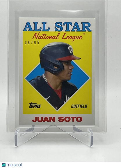 2021 Topps Transcendent Juan Soto Baseball Card #1988AS-JS 35/95 1988 Topps