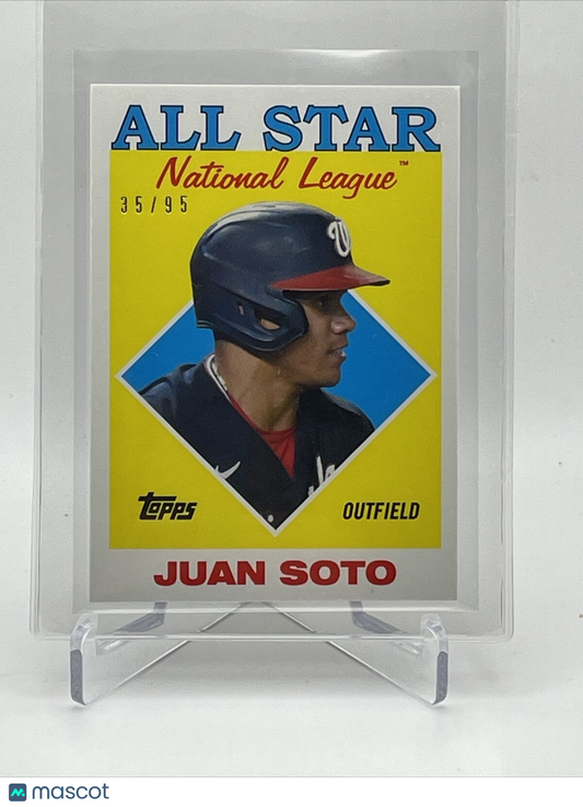 2021 Topps Transcendent Juan Soto Baseball Card #1988AS-JS 35/95 1988 Topps