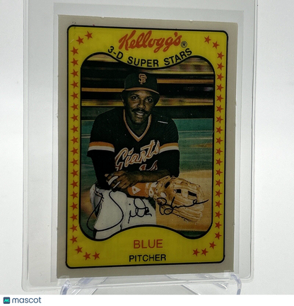 1981 Kellogg's Vida Blue Baseball Card #23 NM-Mint FREE SHIPPING