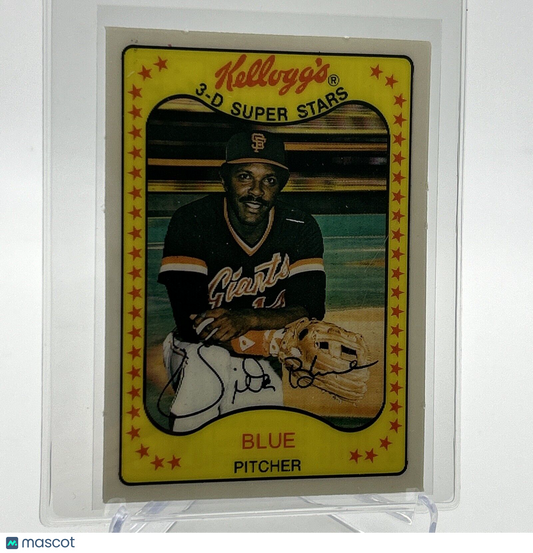 1981 Kellogg's Vida Blue Baseball Card #23 NM-Mint FREE SHIPPING