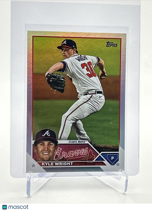 2023 Topps RAINBOW FOIL Kyle Wright Baseball Card #573 FREE SHIPPING